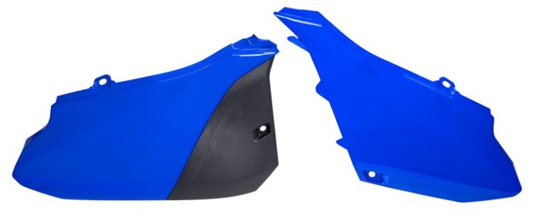 Bočné číslové tabuľky YAMAHA, RTECH (modré, pár)