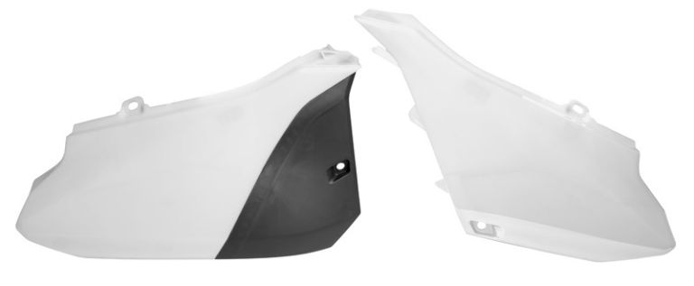 Bočné číslové tabuľky YAMAHA, RTECH (bielo-čierne, pár)