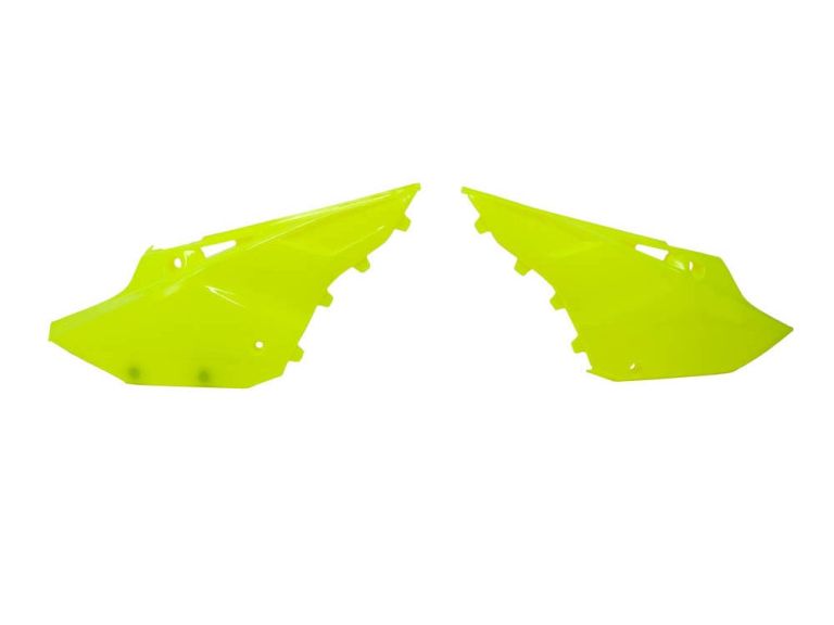 Bočné číslové tabuľky YAMAHA, RTECH (neon žlté, pár)