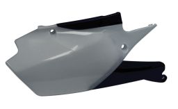Bočné číslové tabuľky YAMAHA, RTECH (šedo-černé, pár)