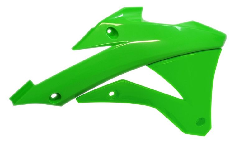 Spojlery chladiča KAWASAKI, RTECH (zelené, pár)