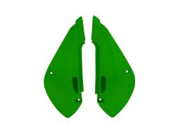 Bočné číslové tabuľky KAWASAKI, RTECH (biele, pár)