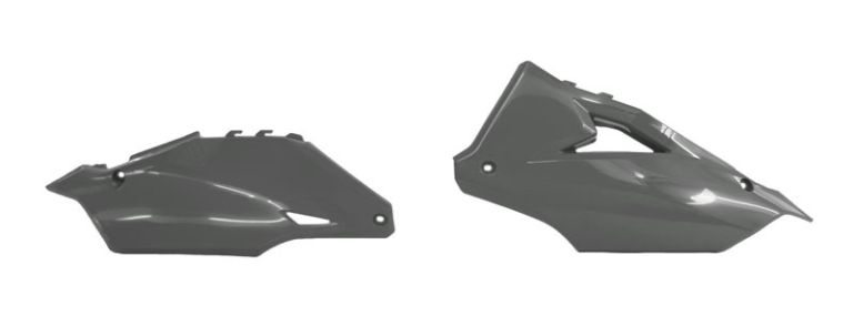 Bočné číslové tabuľky KAWASAKI, RTECH (šedé, pár)