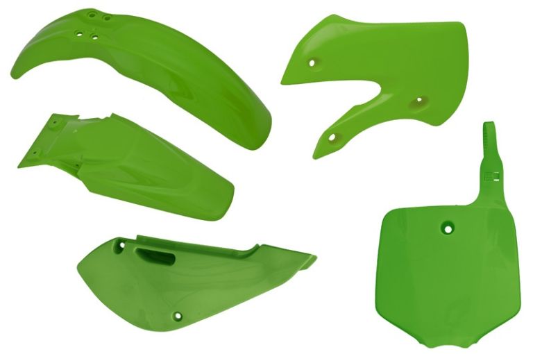 Sada plastov KAWASAKI, RTECH (zelená, 5 dielov)