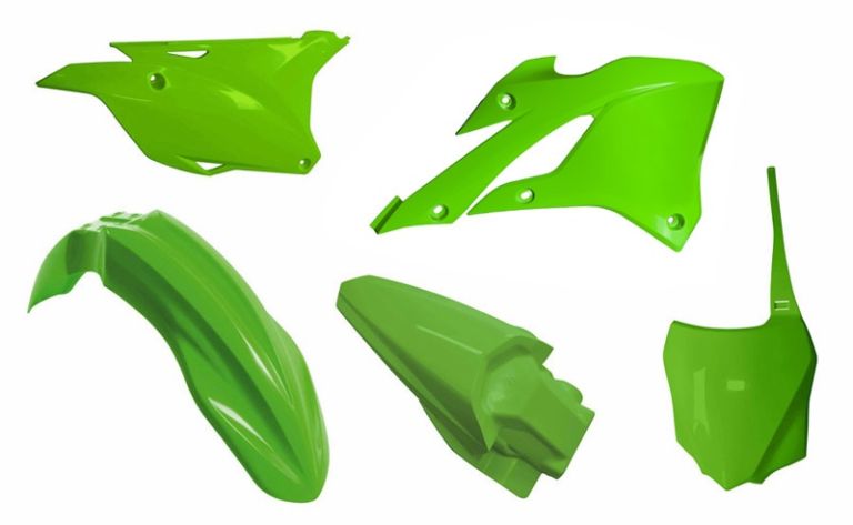 Sada plastov KAWASAKI, RTECH (zelená, 5 dielov)