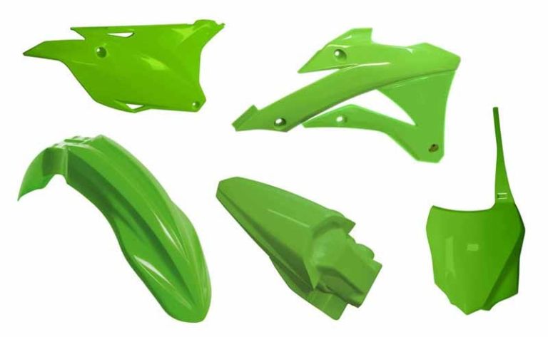 Sada plastov KAWASAKI, RTECH (zelená, 5 dielov)