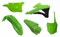 Sada plastov KAWASAKI, RTECH (zelená-černá, 5 dielov)