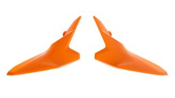 Bočné číslové tabuľky KTM, RTECH (oranžové, pár)