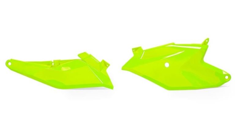Bočné číslové tabuľky KTM/GAS GAS, RTECH (neon žlté, pár)