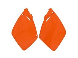 Bočné číslové tabuľky KTM, RTECH (oranžové, pár)