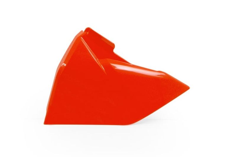 Bočný kryt vzduchového filtra ľavý KTM, RTECH (neon oranžový)