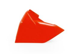 Bočný kryt vzduchového filtra ľavý KTM, RTECH (neon oranžový)
