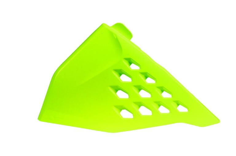 Bočný kryt vzduchového filtra ľavý KTM, RTECH (neon žltý, s prieduchy)