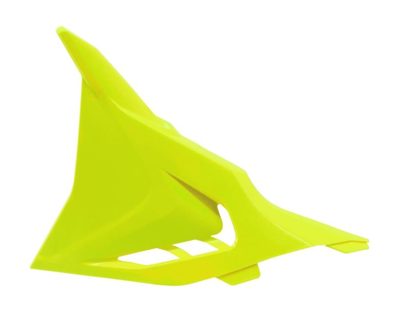 Bočný kryt vzduchového filtra ľavý KTM, RTECH (neon žltý, s prieduchy)
