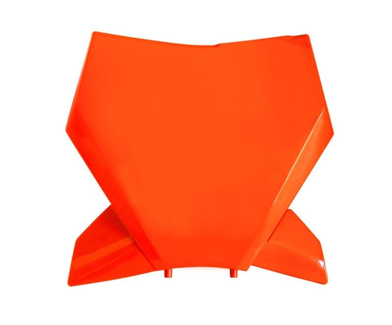 čelné číselná tabuľka KTM, RTECH (neon oranžová)