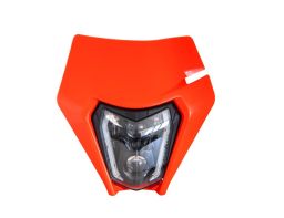 Predné maska vr. LED svetlá KTM, RTECH (neon oranžová)