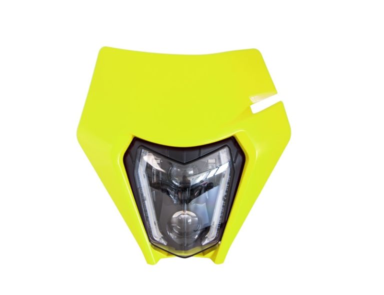 Predné maska vr. LED svetlá KTM, RTECH (neon žltá)