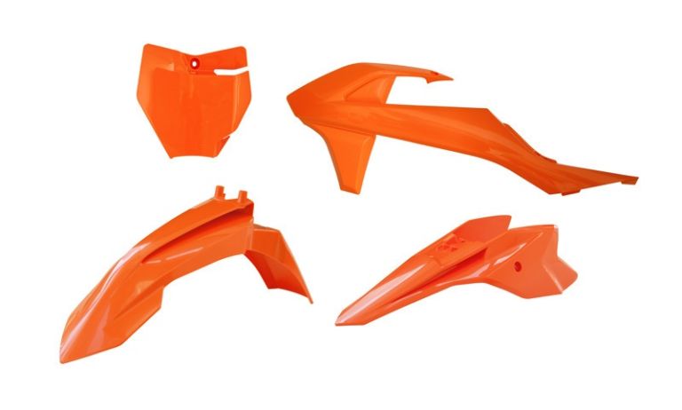 Sada plastov KTM, RTECH (oranžová, 4 diely)