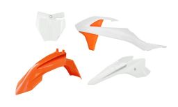 Sada plastov KTM, RTECH (oranžovo-biela, 4 diely)