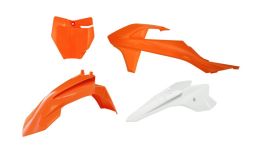 Sada plastov KTM, RTECH (oranžovo-biela, 4 diely)