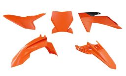 Sada plastov KTM, RTECH (oranžovo-čierna, 4 diely)
