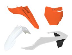 Sada plastov KTM, RTECH (oranžovo-biela, 4 diely)