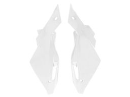 Bočné číslové tabuľky HUSQVARNA, RTECH (biele, pár)