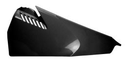 Bočný kryt vzduchového filtra ľavý HUSQVARNA, RTECH (čierny, s prieduchy)