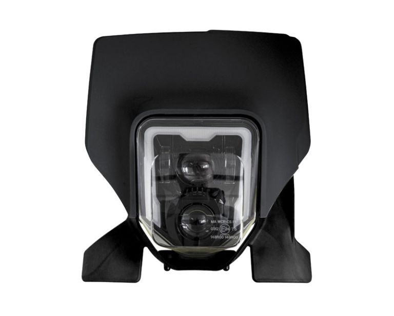 Predné maska vr. LED svetlá HUSQVARNA, RTECH (čierna)