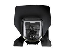 Predné maska vr. LED svetlá HUSQVARNA, RTECH (čierna)
