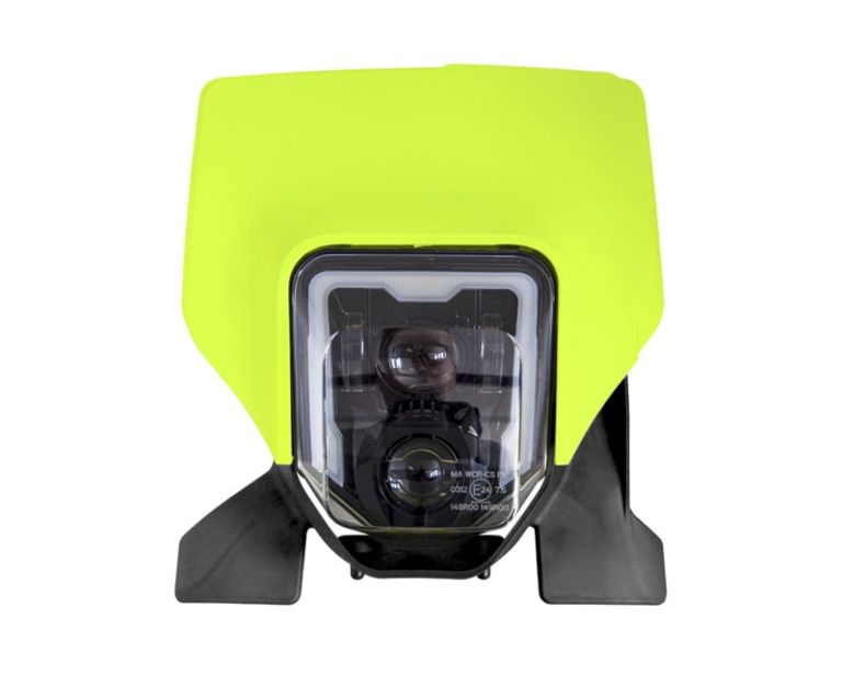 Predné maska vr. LED svetlá HUSQVARNA, RTECH (neon žlto-čierna)