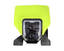 Predné maska vr. LED svetlá HUSQVARNA, RTECH (neon žlto-čierna)