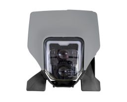 Predné maska vr. LED svetlá HUSQVARNA, RTECH (šedo-černá)