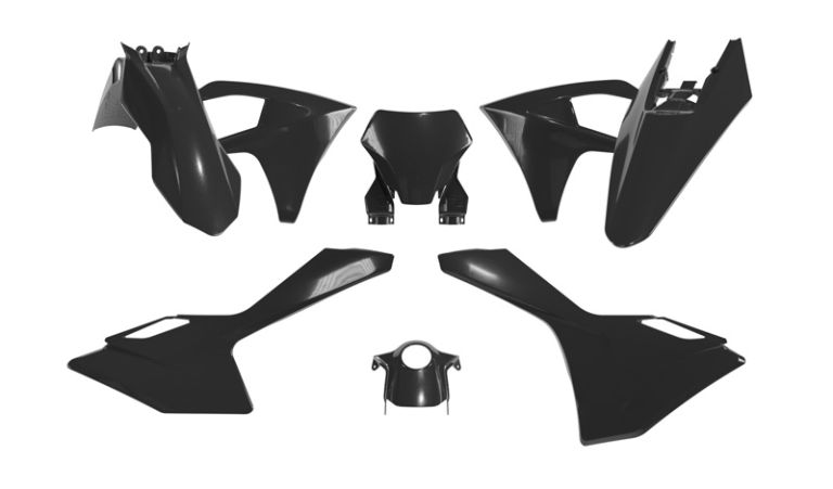 Sada plastov GAS GAS, RTECH (čierna, 6 dielov)