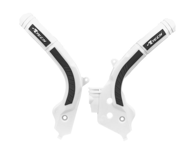 Protektory rámu KTM/HUSQVARNA/GAS GAS, RTECH (sada, bielo-čierne)