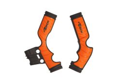 Protektory rámu KTM, RTECH (sada, čierno-oranžové)