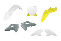 Sada plastov 6 dielov HUSQVARNA, RTECH (biela , šedá , Husqv. lemon žltá) OEM farby