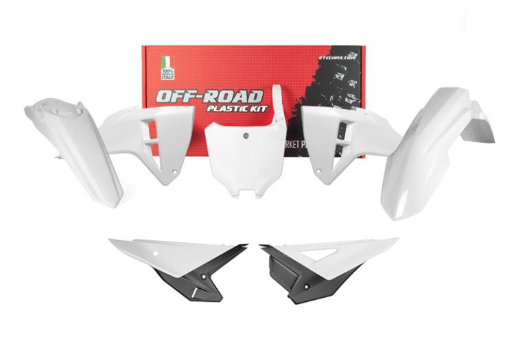Kompletné sada plastov 5 dielov HONDA, RTECH (biela, čierna)