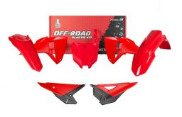Kompletné sada plastov 5 dielov HONDA, RTECH (červená, čierna)