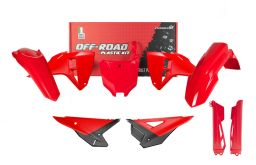 Kompletné sada plastov 6 dielov HONDA, RTECH (červená, čierna)