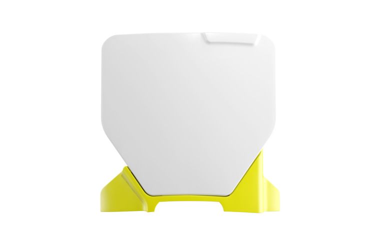 Predné číselná tabuľka HUSQVARNA, RTECH (biela, Husqv. žltá) OEM farba