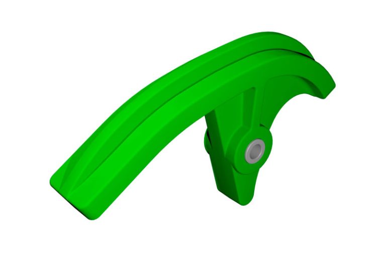 Klzák reťazu KAWASAKI, RTECH (zelený)