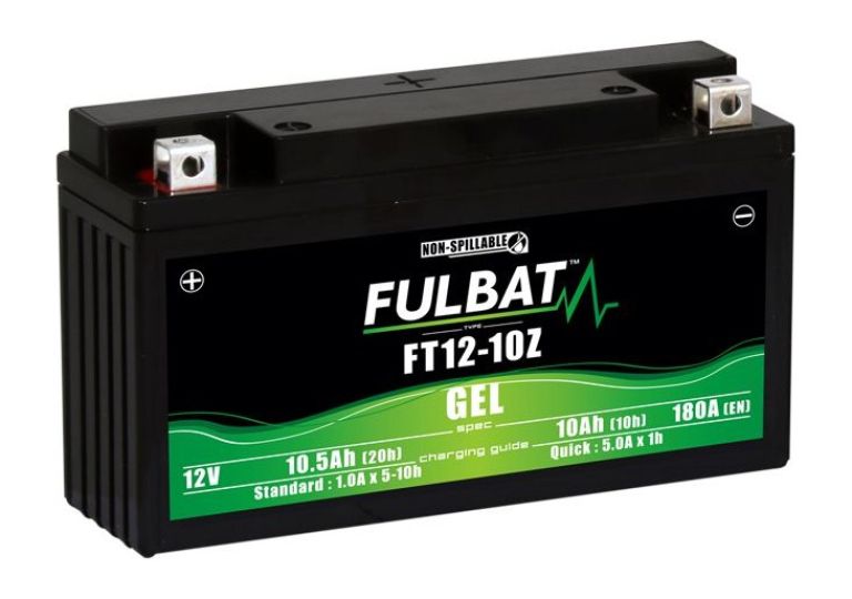 Batérie 12V, YT12-10Z gél, 10Ah, 180A, bezúdržbová gél technológie 194x59x112 FULBAT (aktivovaná ve výrobe)