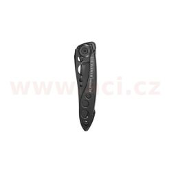 LEATHERMAN SKELETOOL KB BLACK- zavírací nůž s otvírákem lahví, rovná čepel, vyrobeno v USA, záruka 25 let