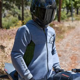 Bunda CHROME AIR Šport, ALPINESTARS (šedá/černá/žlutá fluo) 2025