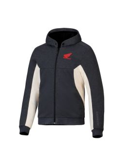 Bunda CHROME V3 Šport HOODIE HONDA kolekce, ALPINESTARS (tmavo šedá/krémová/červená) 2025