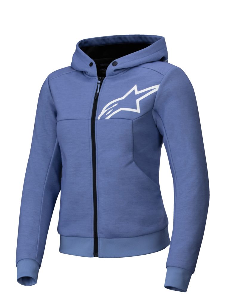 Bunda STELLA CHROME V2 Šport, ALPINESTARS, dámska (modrá/bílá) 2025