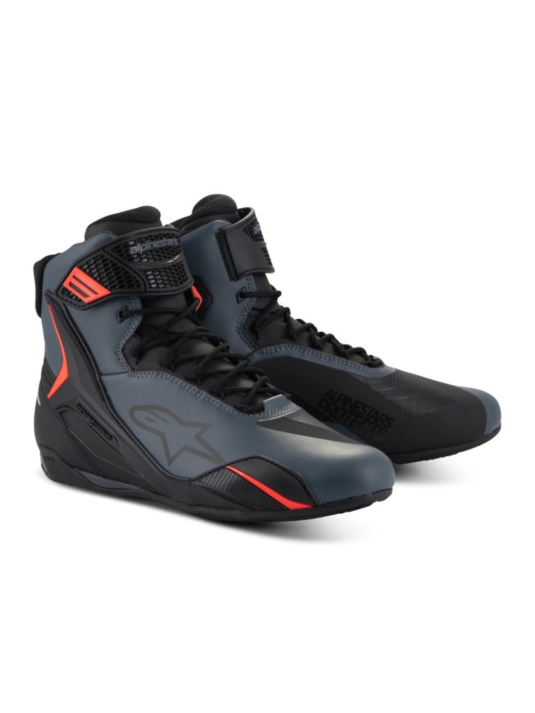 Topánky FASTER-4, ALPINESTARS (černá/šedá/červená fluo) 2025