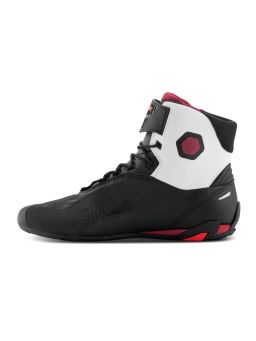 Topánky FASTER-4, ALPINESTARS (černá/bílá/tmavě červená) 2025