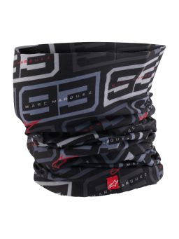 Nákrčník MM93 kolekce, ALPINESTARS (černá/bílá/šedá/červená) 2025